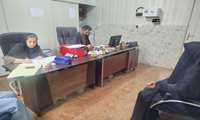 استقرار تیم سیار سلامت مرکز خدمات جامع سلامت ابسرد در روستای بیدک همزمان با ایام جنگ